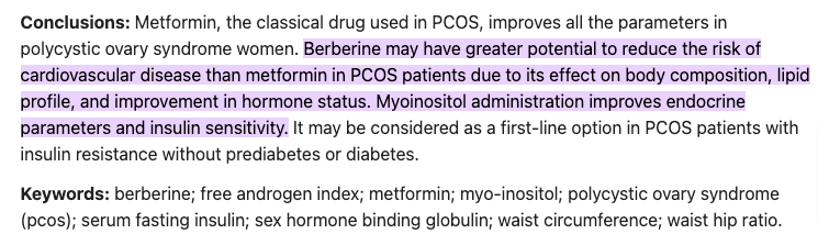 metformin vs berberine in pcos patients metformin vs berberine in pcos patients