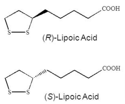 r and s enantiomers of lipoic acid r and s enantiomers of lipoic acid