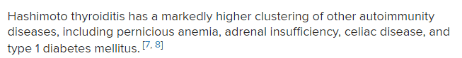 text which shows the association between hashimoto's and other autoimmune diseases.