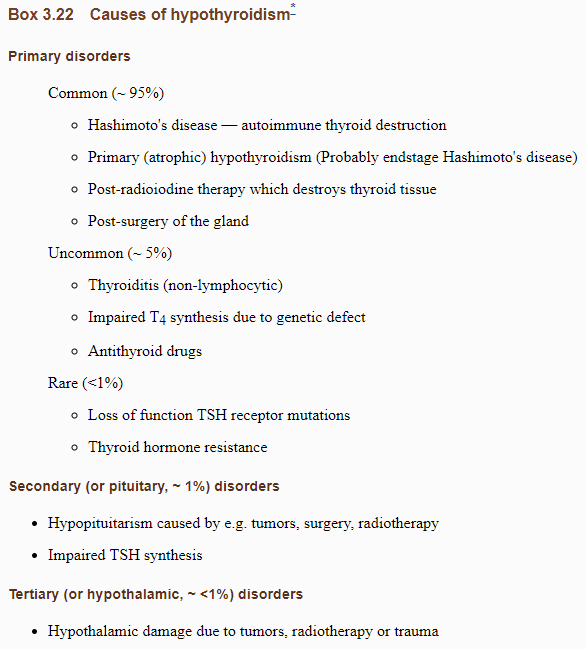 causes of hypothyroidism causes of hypothyroidism
