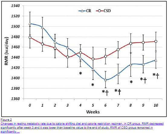 calorie restriction causes a reduction in resting metabolic rate over time calorie restriction causes a reduction in resting metabolic rate over time