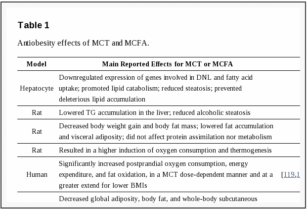 anti obesity effects of MCT oils anti obesity effects of MCT oils
