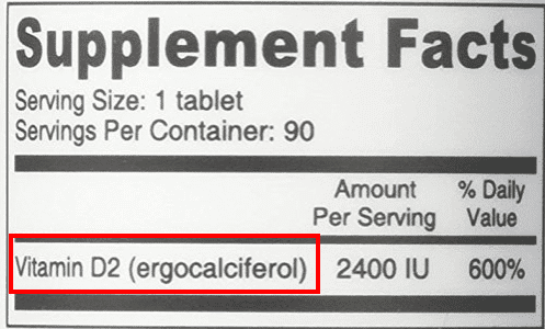vitamin D2 supplement vitamin D2 supplement