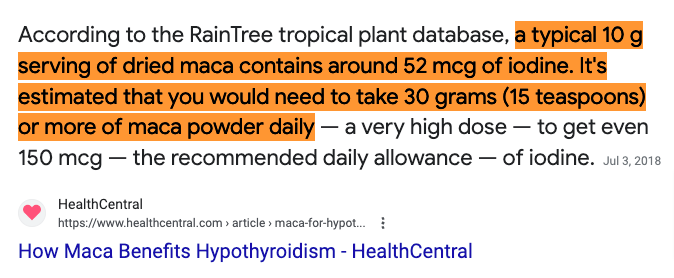 estimated iodine content in maca estimated iodine content in maca