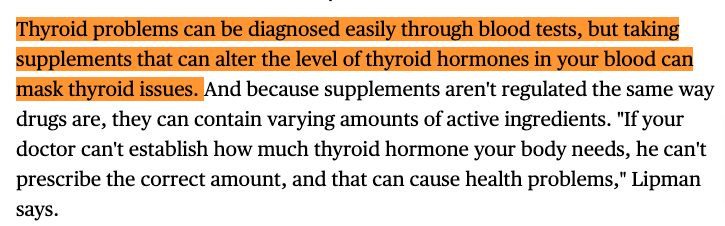 some doctors recommend avoiding thyroid supplements some doctors recommend avoiding thyroid supplements