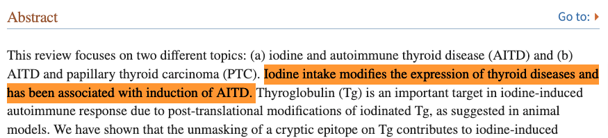 the association between iodine intake and autoimmune thyroid disease the association between iodine intake and autoimmune thyroid disease