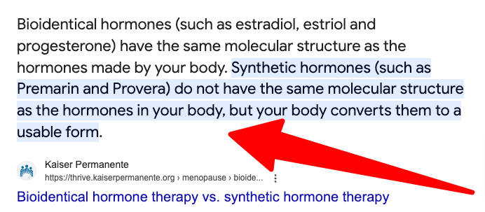 premarin is not a bioidentical estrogen premarin is not a bioidentical estrogen