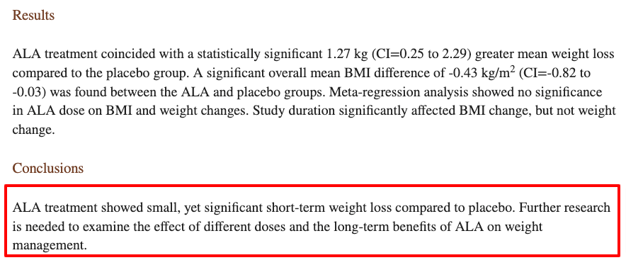 alpha lipoic acid as a potential weight loss therapy alpha lipoic acid as a potential weight loss therapy