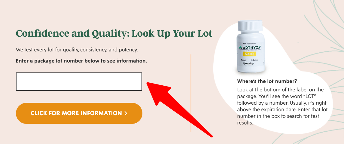 adthyza transparency and lot lookup program adthyza transparency and lot lookup program