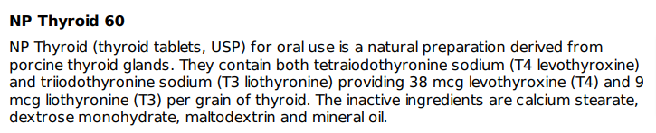 inactive ingredients found in np thyroid inactive ingredients found in np thyroid