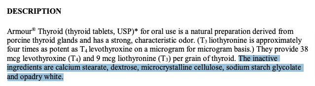 inactive ingredients found in armour thyroid inactive ingredients found in armour thyroid