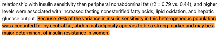 the connection between central abdominal fat and insulin resistance the connection between central abdominal fat and insulin resistance