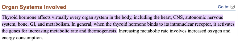 thyroid hormone impacts virtually every organ and tissue in the body thyroid hormone impacts virtually every organ and tissue in the body