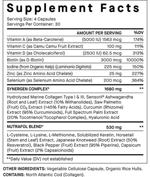 nutrofol label with proprietary blends nutrofol label with proprietary blends