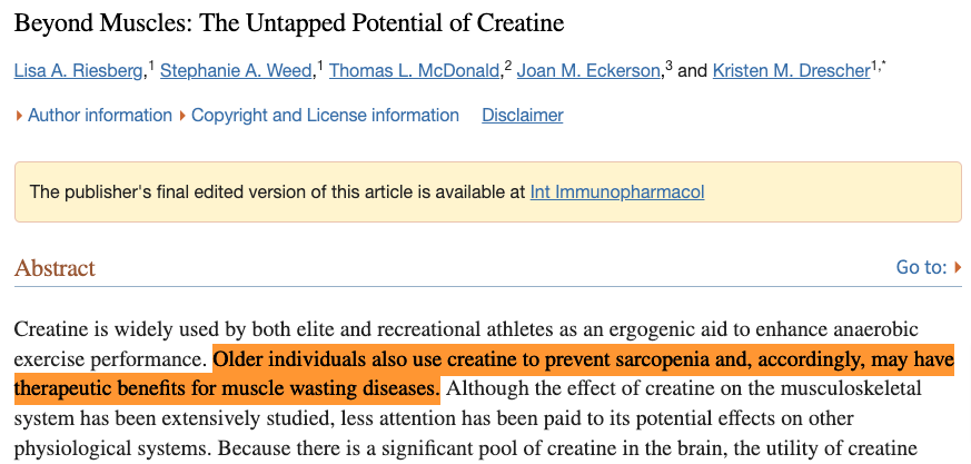 the benefits of creatine on sarcopenia the benefits of creatine on sarcopenia
