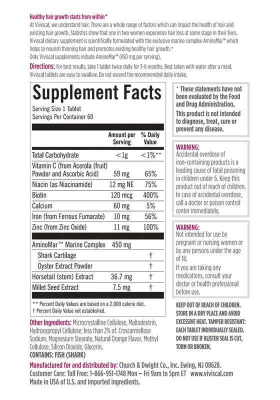 viviscal ingredient list viviscal ingredient list