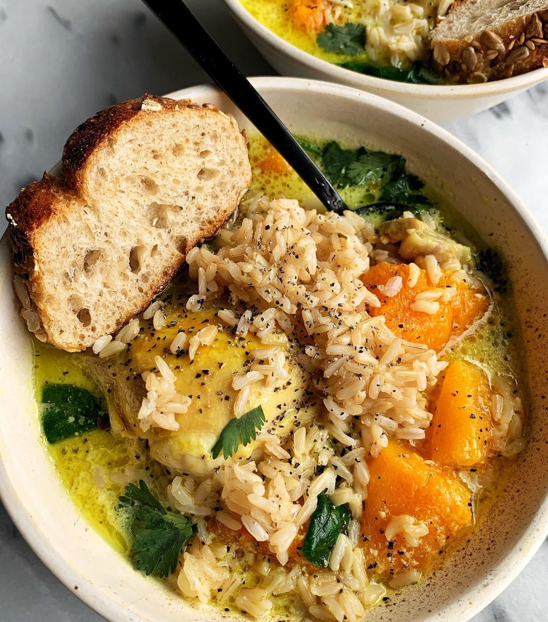 one pot ginger coconut milk chicken bowl gluten free dinner one pot ginger coconut milk chicken bowl gluten free dinner