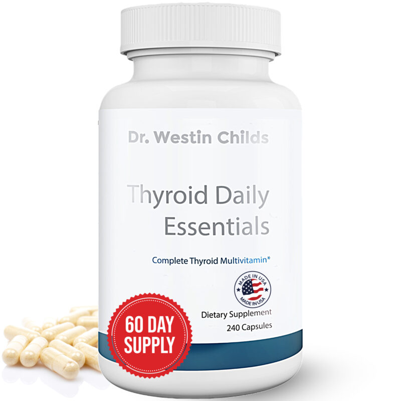 thyroid daily essentials, multivitamin for patients with hypothyroidism, hyperthyroidism, hashimotos, and graves (1)