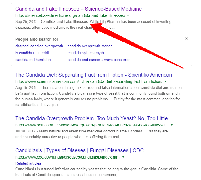 candida search results on google candida search results on google