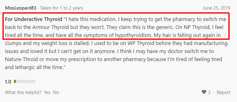some patients experience hypothyroid symptoms when switching to different NDT formulations some patients experience hypothyroid symptoms when switching to different NDT formulations