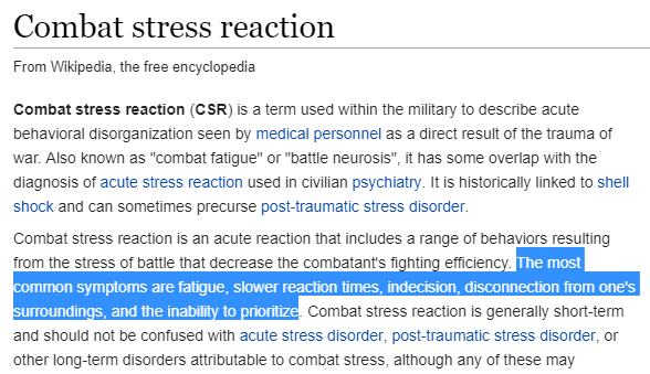 combat stress reaction definition combat stress reaction definition