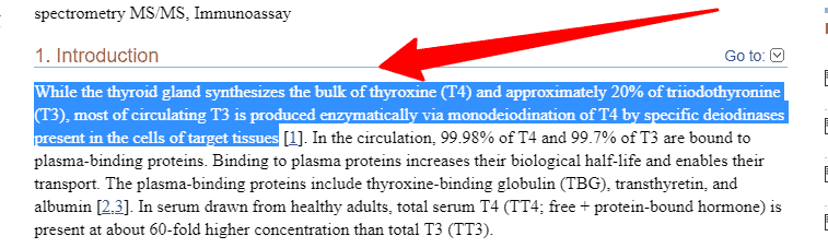 production of T4 and T3 from the healthy thyroid gland production of T4 and T3 from the healthy thyroid gland