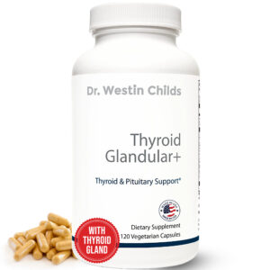 thyroid glandular+, thyroid and adrenal gland powder for low thyroid, hypothyroidism, and hashimotos support