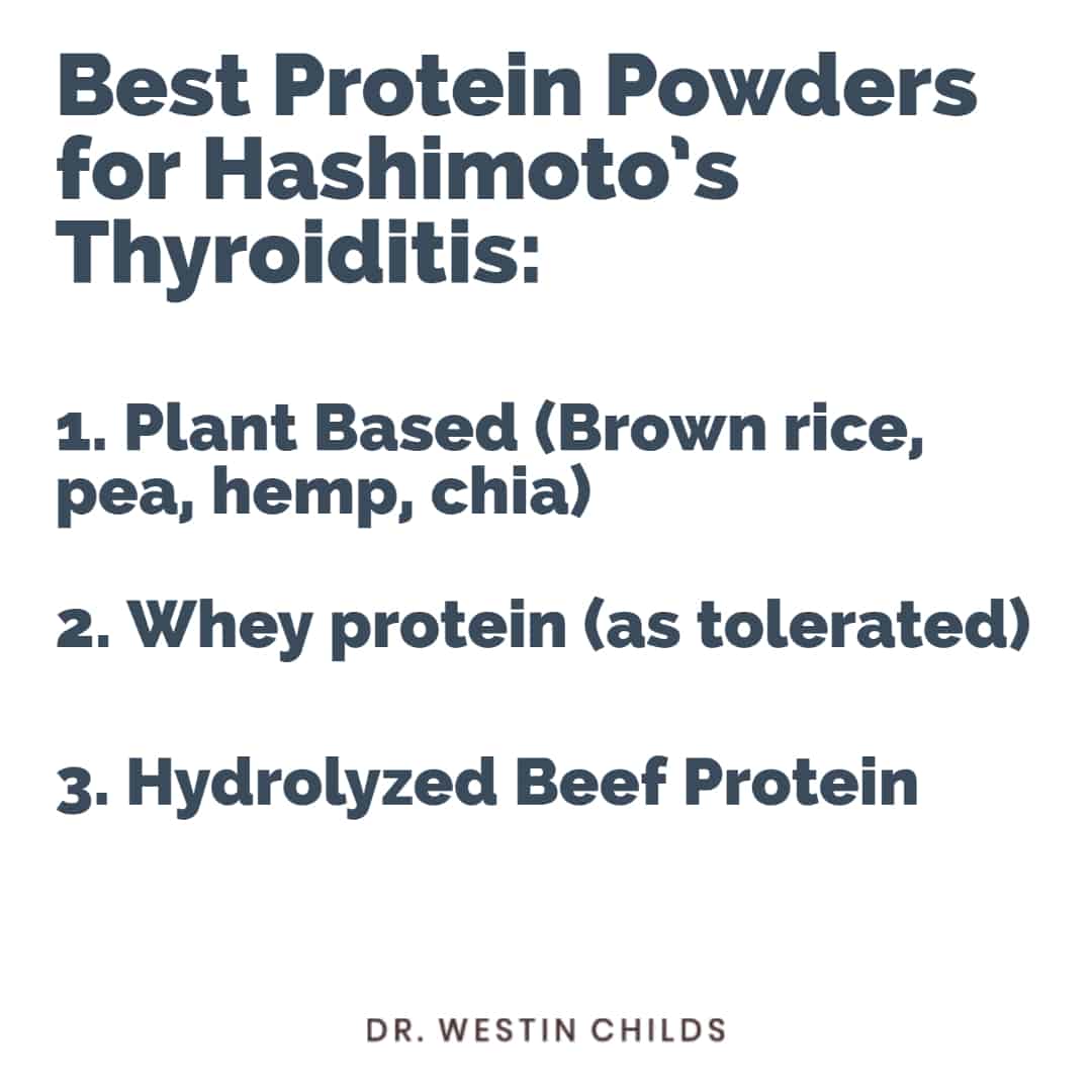 3 options of protein powders for patients with Hashimoto's 3 options of protein powders for patients with Hashimoto's