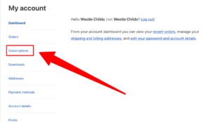 click on subscriptions click on subscriptions